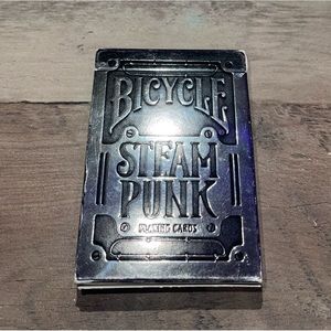 Bicycle playing cards “SILVER STEAMPUNK EDITION” (great shape)